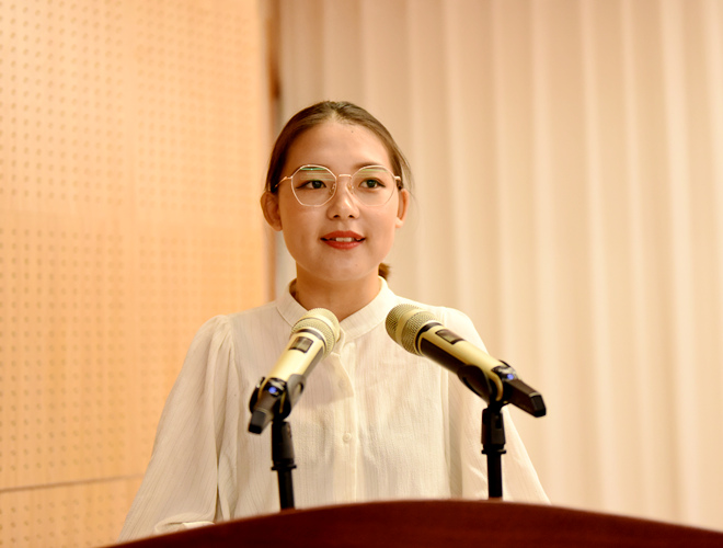 學生代表發言
